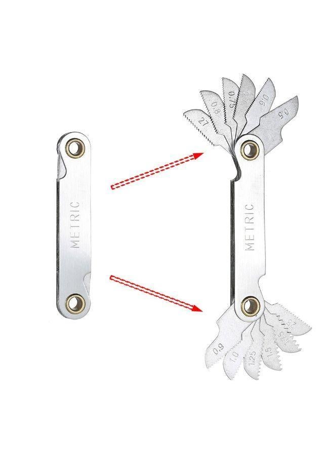 Generic 32-Piece Tungsten Carbide Tap Die Screw Thread Making Tool Bit Set With Metal Case Silver 26cm  - Image 5