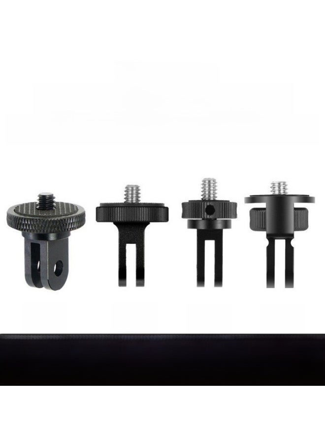 Applicable To Gopro Hero11/10 Small Ant Adapter Tripod Mini Adapter Seat Aluminum Alloy 1/4 Adapter Head-Color:Generation-Black - Image 2