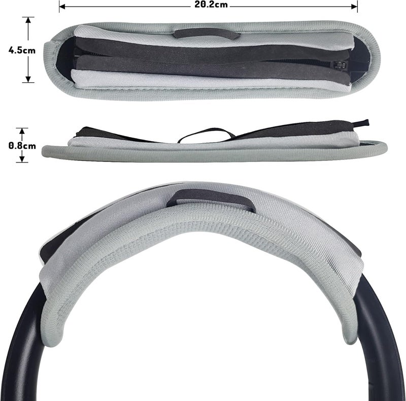 غطاء رأس عالمي من لسماعات Sony وBeats وBose وSoundcore وHyperX وATH وSkullcandy وJBL وJabra، غطاء حماية للرأس لسماعات Sony XM6 وXM5 وXM4 وBeats Studio Pro/Solo4 - رمادي - Image 5