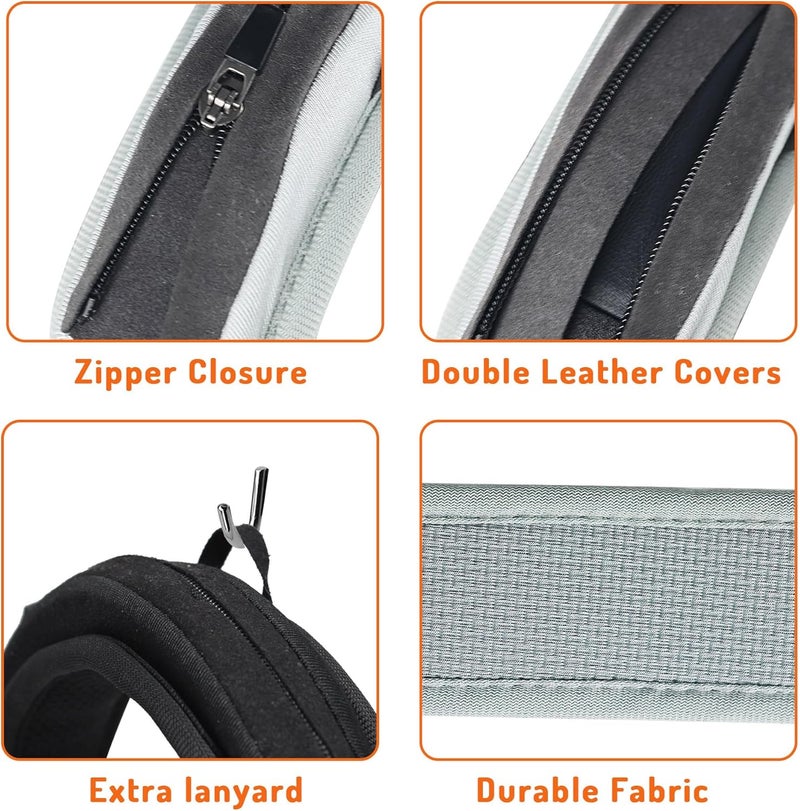 غطاء رأس عالمي من لسماعات Sony وBeats وBose وSoundcore وHyperX وATH وSkullcandy وJBL وJabra، غطاء حماية للرأس لسماعات Sony XM6 وXM5 وXM4 وBeats Studio Pro/Solo4 - رمادي - Image 4