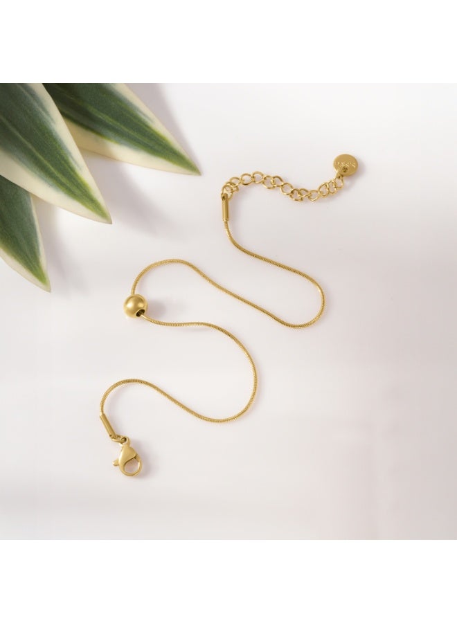 Palmonas 18K Gold Tone Plated Minimal Orbit Chain Bracelet For Women - Waterproof & Anti-Tarnish - Image 3