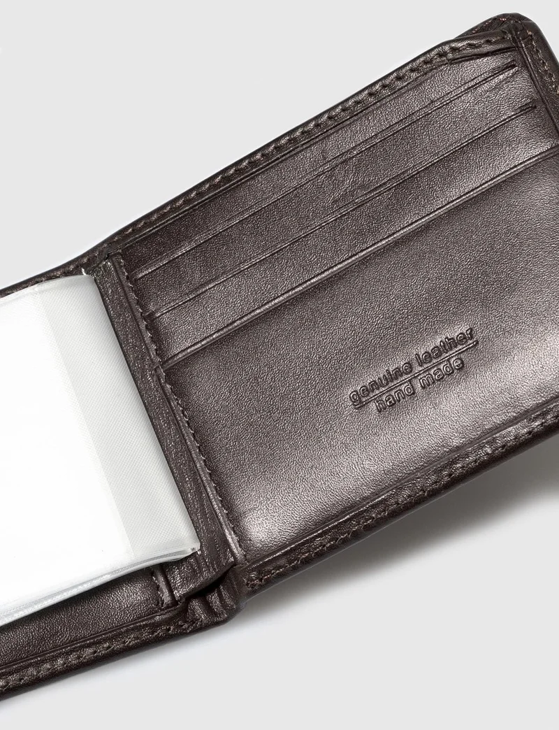 كاباني Genuine Leather Brown Elastic Men's Wallet
