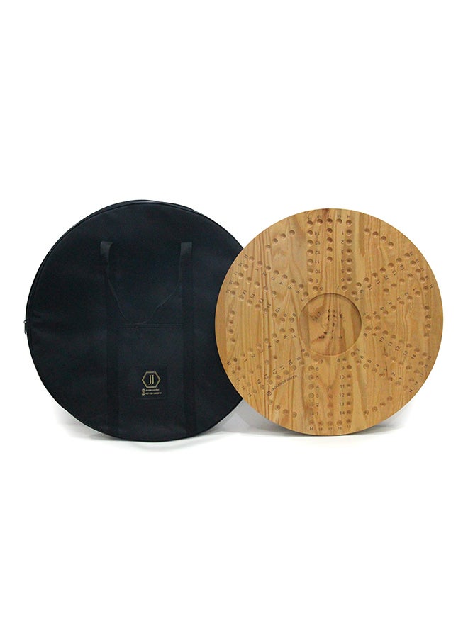 جاكارو جوكر لعبة جاكاروا ثنائية الوجه من خشب البلوط الصلب لـ 4 و 6 لاعبين، جانبان مع كرات زجاجية، بطاقات لعب وحقيبة حمل لـ 4 لاعبين - Image 2