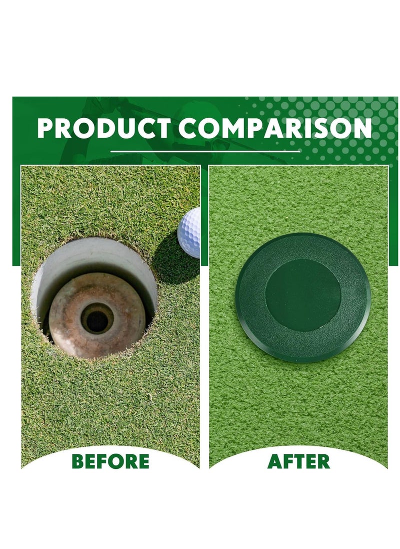 SYOSI - Golf Cup Cover Golf Hole Putting Green Cup Golf Practice Training Aids Hole Covers for Yard Garden Backyard Game Ball Outdoor Activities - Image 1