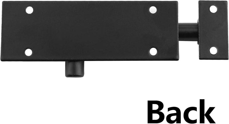 BokWin 5Pcs Black Aluminium Alloy Slide Bolt Latch 3 Inch, Mini Door Barrel Bolts Latches, Security Gate Cabinet Sliding Latch Lock with Screws - Image 4