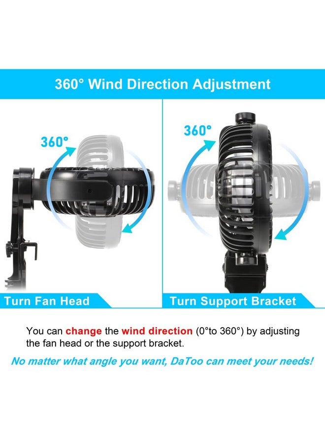 DATOO - DaToo Aquarium Chillers Fish Tank Cooling Fan Quiet Aquarium Fan Wind Angle Adjustable Chiller with Clip and Suction Cup - Image 1