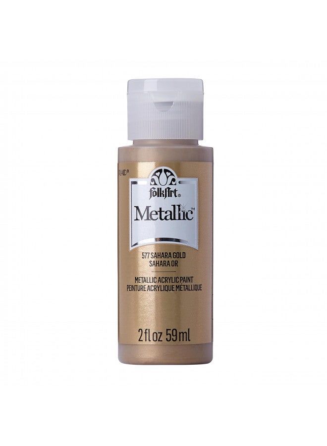 FolkArt Metallic Acrylic Paint in Assorted Colors (2 oz), 577, Sashara Gold - Image 1