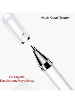 Coolacs Samsung Galaxy Tab S9 Fe SM-X510 Compatible Pen Passive Stylus 2in1 Tablet Pen Drawing & Writing Pen  - Image 3