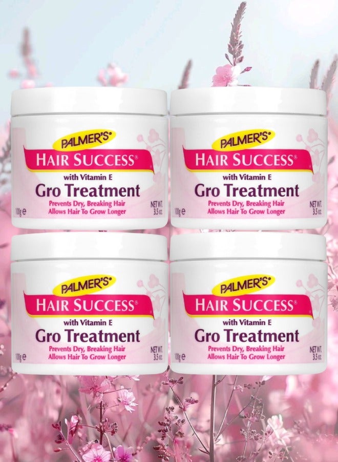بالمرز 4 قطع علاج جرو هير نجاح يمنع جفاف الشعر وتكسره ويسمح للشعر بالنمو لفترة أطول مع فيتامين هـ 100 جرام - Image 1