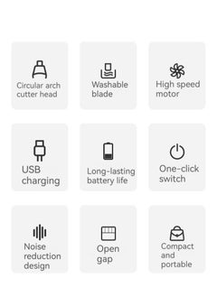 M MIAOYAN New rechargeable electric nose hair trimmer nose hair clipper cleaning tool for men and women  - Image 2