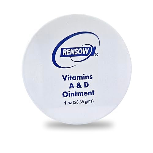 Rensow Vitamin A&D Ointment Tattoo Aftercare Healing Ointment Skin Protection & Recovery Balm Moisturizing Vitamin A & D Cream for Fresh Tattoos Dry Skin & Irritation Relief 1oz - Image 1