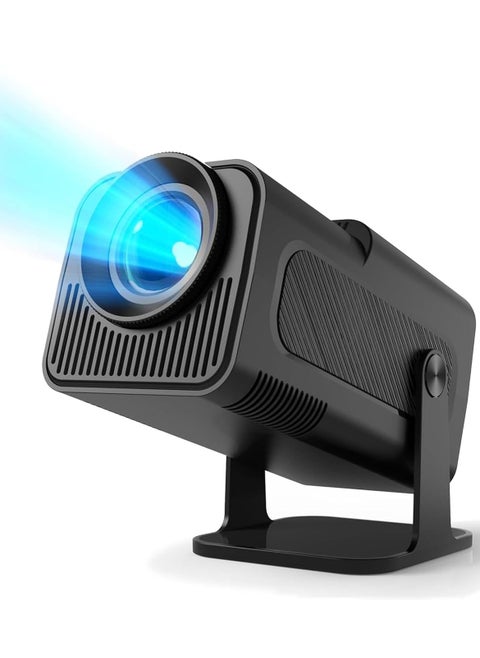 Mini Portable Smart Projector HY320 Native, 1080P Full HD, Max 4K Supported, WiFi 6, Bluetooth 5.0, Auto Keystone, Android 11.0, 180° Rotation