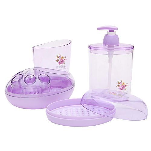 KOIME KOIME Shampoo Dispenser Bottle with Soap Holder Box Lotion Bottle Toothbrush Holder Soap Box Toothbrush Holder Stand with Soap Holder Box and Liquid Dispenser Bottle 1pcs(Multicolor)-2024 - Image 1