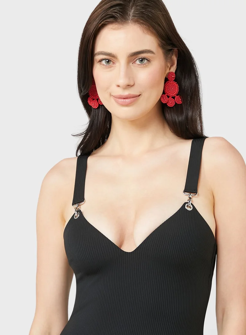 EMPORIO ARMANI Strappy Knitted Swimsuit