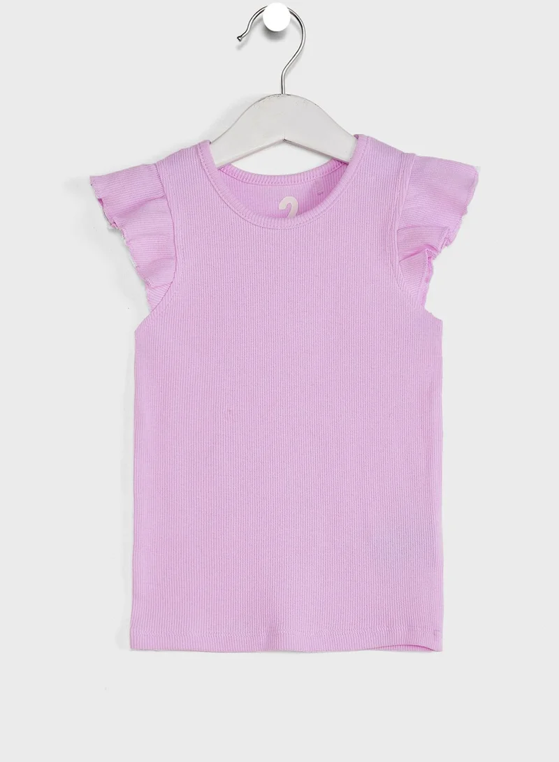 Cotton On Kids 3 Pack Assorted Ruffle Tank