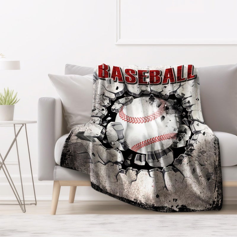 Sports Themed Suede Casual Blanket, Flannel Sports Blanket, Men's Fleece Blanket for Sofas, Beds, Home Decor (50 "x60", 130x150cm) - Image 4