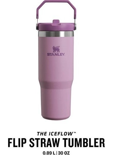 Stanley - The IceFlow Flip Straw Thermos Cup with Straw 0.89 LT Lilac - Image 1