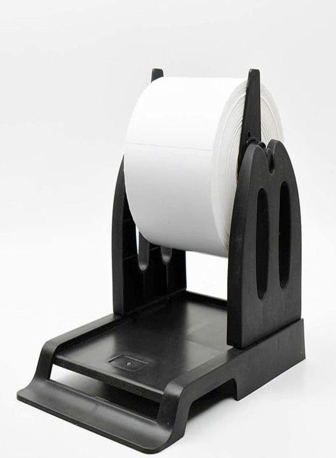 PREZOTECH Thermal Label Holder for Rolls, Taffeta, Satin and Barcode Labels for Desktop Thermal Printers Label Holder Black (2) - Image 1