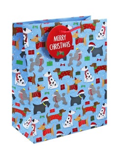 EuroWrap Eurowrap Christmas Dogs Large Gift Bag 72'S Fsc 
