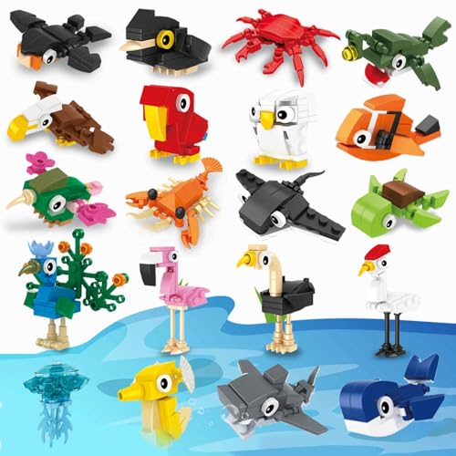 HIGH GODO 20Pack Party Favors for Teens 14 613PCS Cute Animals Building Set for Goodie Bag Stuffers Classroom Prizes Party Favors Easter Birthday Gift for Adult Teens 14 - Image 1