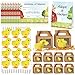 Gaiaring 38 Pcs Adopt a Chick Party Favors Mini Plush Stuffed Chicken Include 12 Mini Plush Chicks 12 Foldable Boxes 12 Adopt Cards 1 Adopt Sign 1 Adopt Fence for Adopt a Pet Party Chick - Image 2