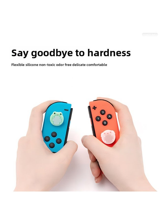Suitable For Nintendo Switch Rocker Cap Cute Frog Frog Silicone Non-slip Cap Lite Game Rocker Protection Cap-Product Color:Combination 6 No Return Or Exchange  - Image 4