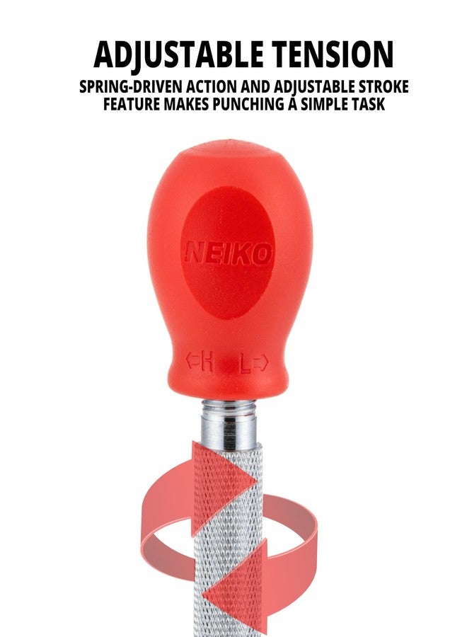 NEIKO 02638A 5-Inch Automatic Center Punch for Metal, Adjustable Impact Spring Loaded Tool, Punch, Loaded, Auto - Image 3