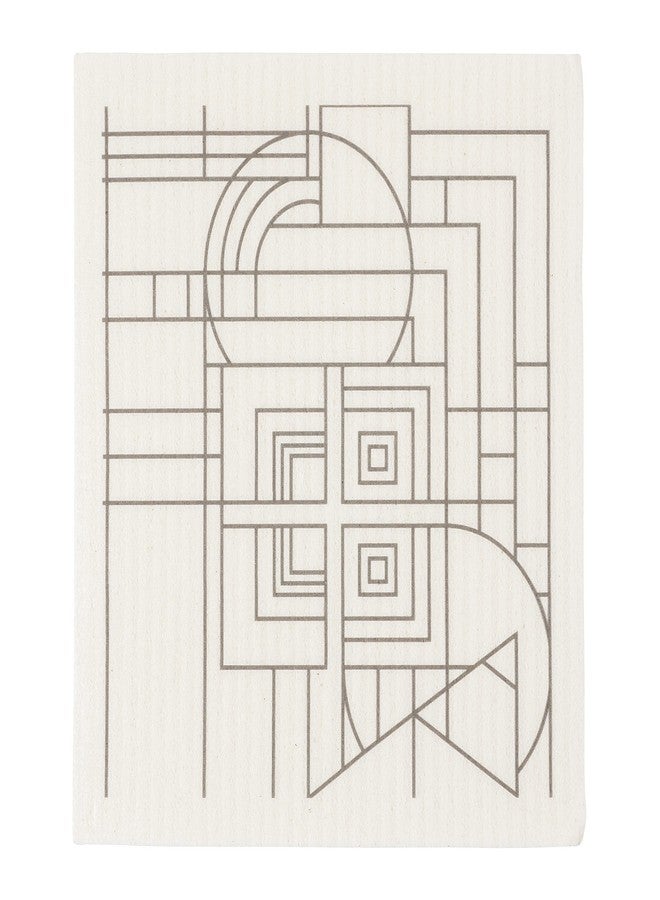 KAF Home Frank Lloyd Wright Swedish Dish Cloths (6.7 x 7.5-inch) - Set of 3 Reusable, Absorbent Cellulose Sponge Towels for Kitchen, Cleaning Counters, and Washing Dishes (December Gifts) - Image 5