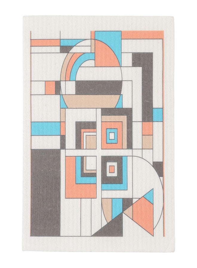 KAF Home Frank Lloyd Wright Swedish Dish Cloths (6.7 x 7.5-inch) - Set of 3 Reusable, Absorbent Cellulose Sponge Towels for Kitchen, Cleaning Counters, and Washing Dishes (December Gifts) - Image 4
