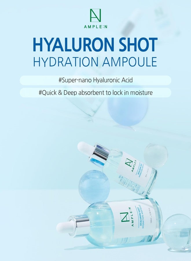 CORÉANA AMPLE:N Hyaluron Shot Hydration Serum - Plumping Face Serum with Hyaluronic Acid and Xylitol - Ultra Hydrating Moisturizer to Reduce Wrinkles and Restore Vitality and Glow, 3.38 fl.oz. - Image 2