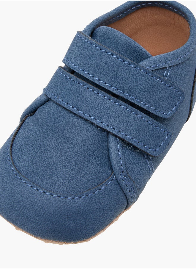 Barefeet Solid Booties with Hook and Loop Closure  - Image 4