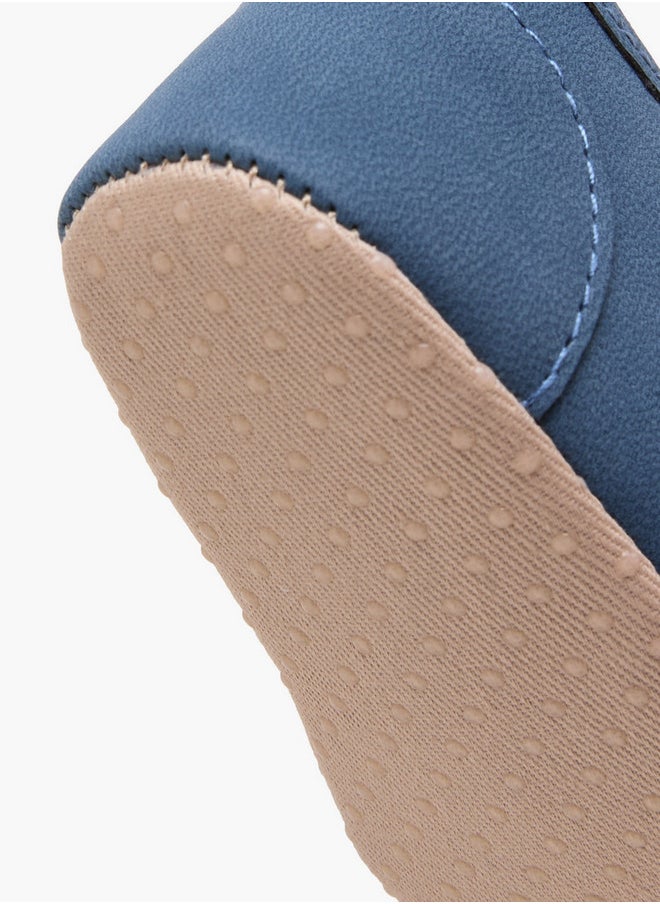 Barefeet Solid Booties with Hook and Loop Closure  - Image 5