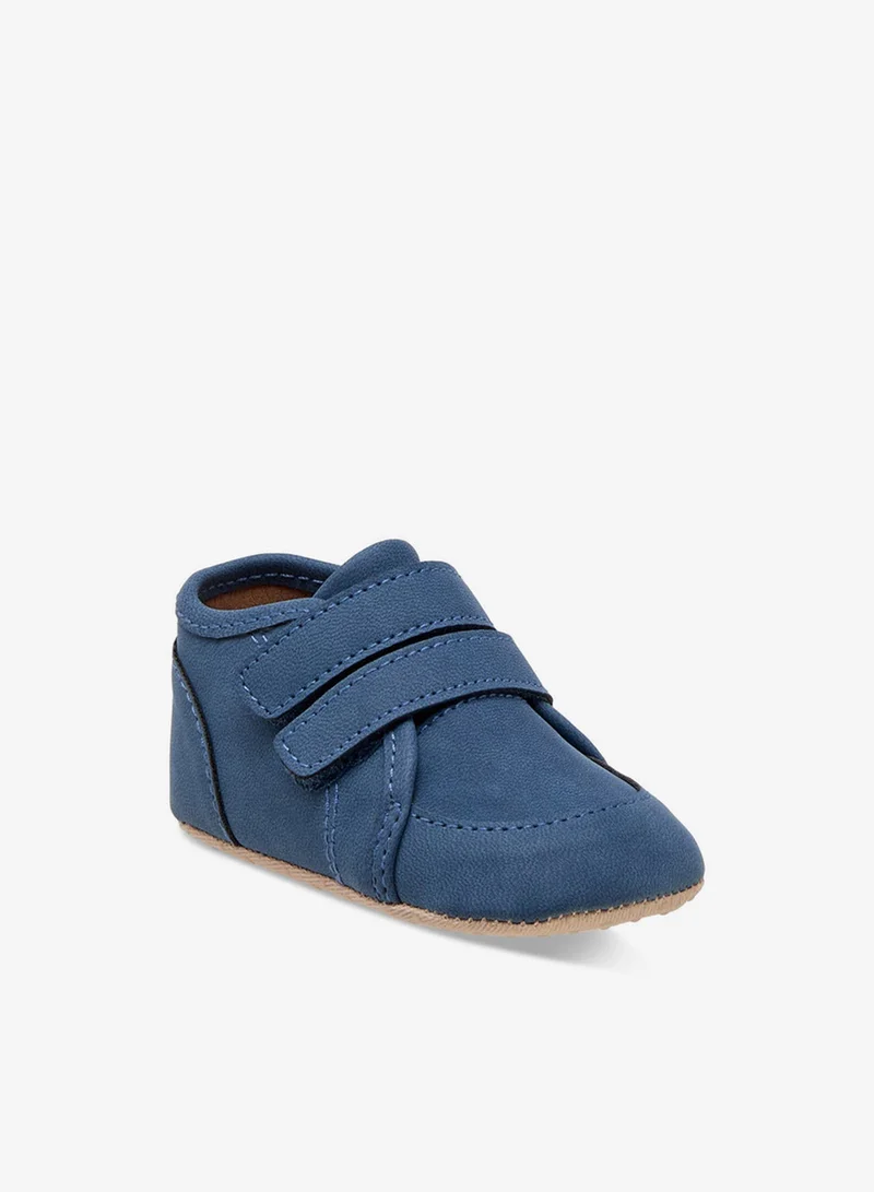 Barefeet Solid Booties with Hook and Loop Closure