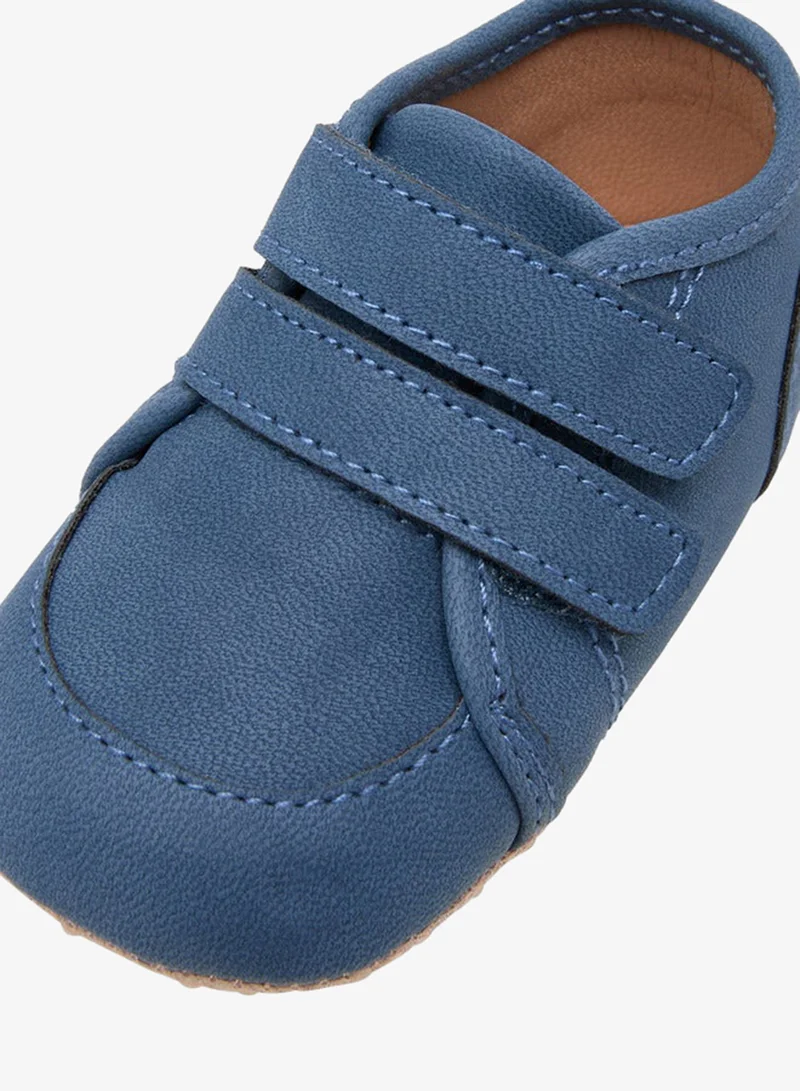 Barefeet Solid Booties with Hook and Loop Closure