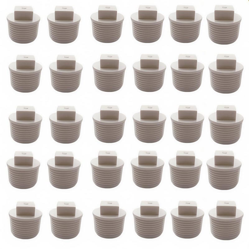 BRYHZKCM 30 Pack 34 Inch PVC Pipe Male Thread Plug Threaded Pipe End Cap SCH40 Male Threaded Pipe End Cap Adaptor PVC Cleanout Plug - Image 2