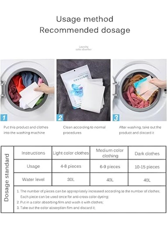 Color-absorbing wipes for washing - preserves the colors of clothes and protects linens - Image 2