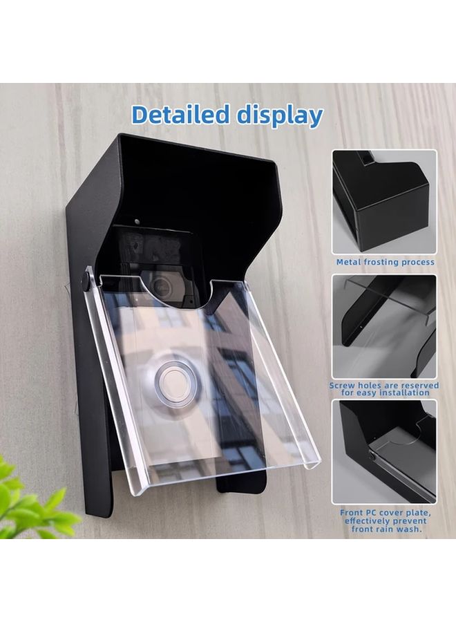 Heavy Duty Metal Doorbell Rain Cover Weatherproof Outdoor Protector 1 PC - Image 2
