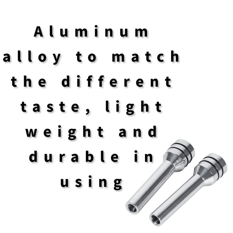 Dweekiy Door Lock Switches, 2Pcs Universal Car Truck Aluminum Interior Door Lock Knob Pins Cover(Silver) - Image 4