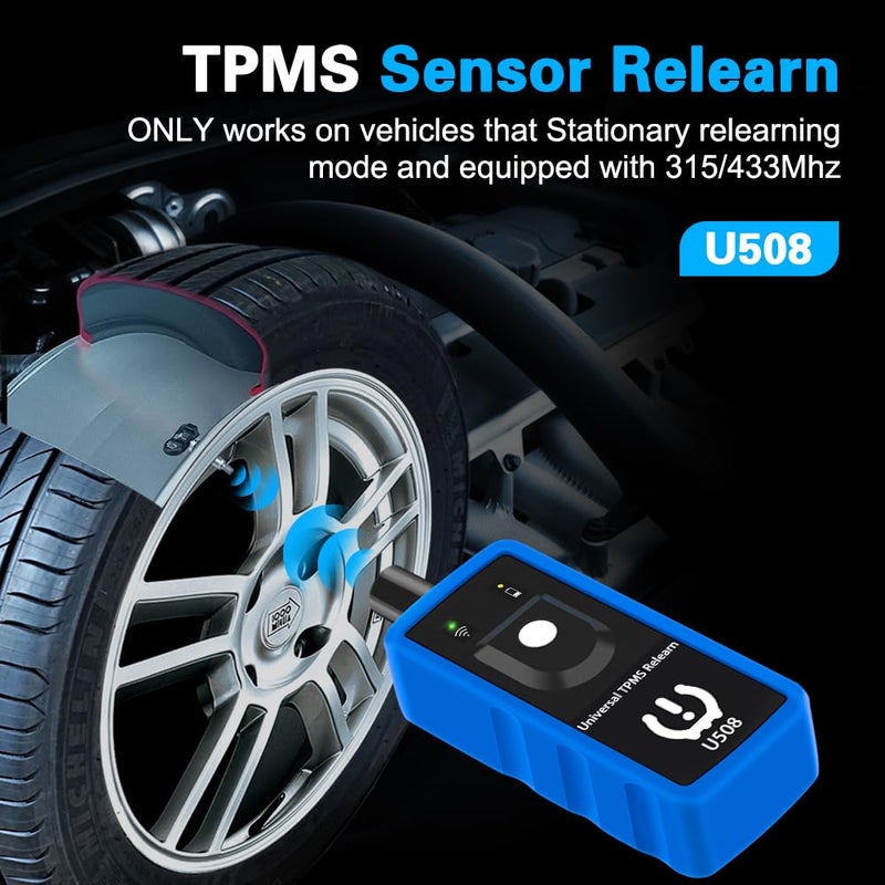 TRISCO Tpms Relearn Tool U508 Universal for GM Jeep and Ford Chrysler Dodge Tire Pressure Monitor Sensor TPMS Reset Activation Tool 2025 Edition - Image 2