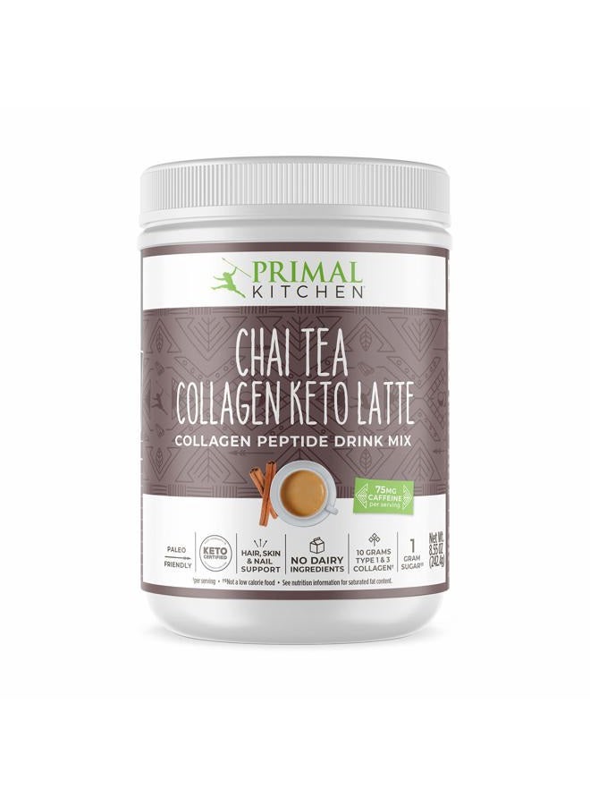 Primal Kitchen Chai Tea Collagen Keto Latte Powder, Collagen Peptide Drink Mix, 8.55 Ounces - Image 1