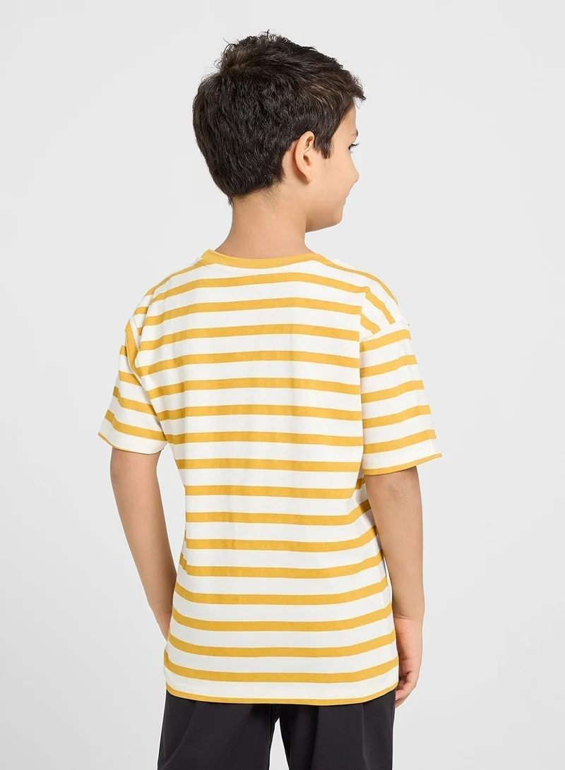 ريبلز مع نمشي تيشيرت بويز دروب شولدر