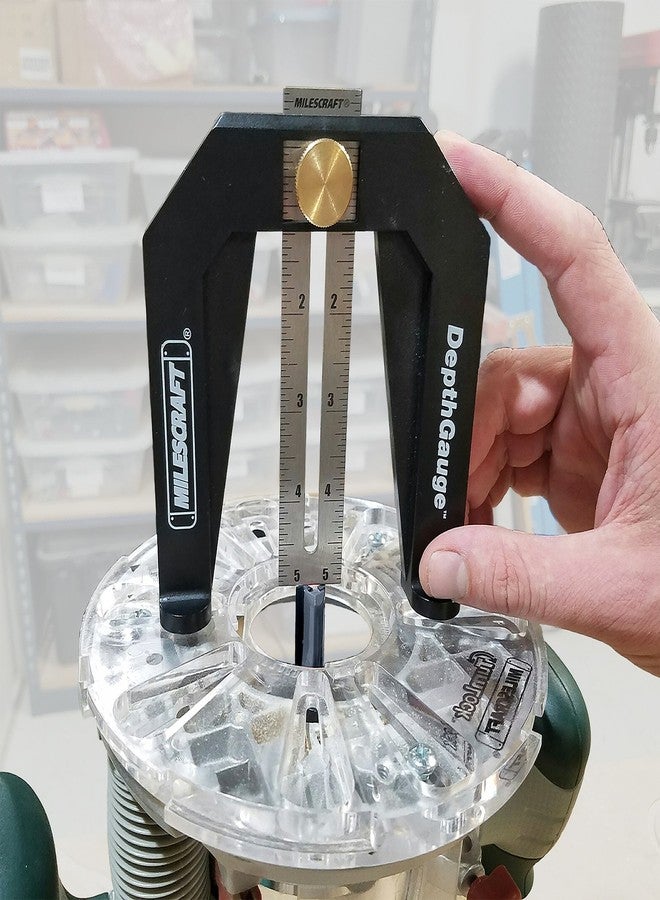 مايلكرافت مقياس العمق Milescraft 8601 - قياس وتحديد عمق الشفرة أو المثقاب على مناشير الطاولة، وطاولات التوجيه، وأجهزة التوجيه، وغيرها، والنجارة - Image 4