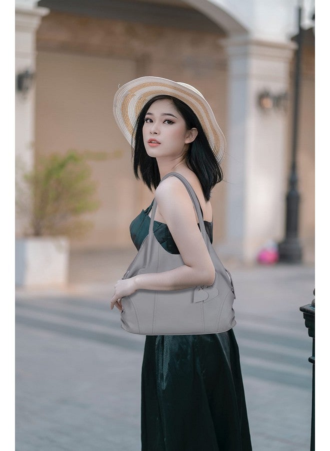 creeper Women's Handbag/Shoulder bag With 3 Zipper Pocket (Grey) - Image 4