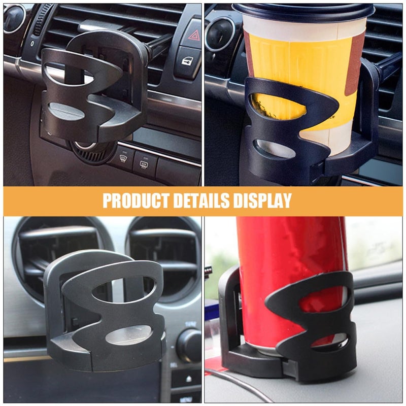 Universal Car Air Vent Cup Holder 2 Pack Compatible with Water Bottle Coffee Cup Travel Use - Image 4