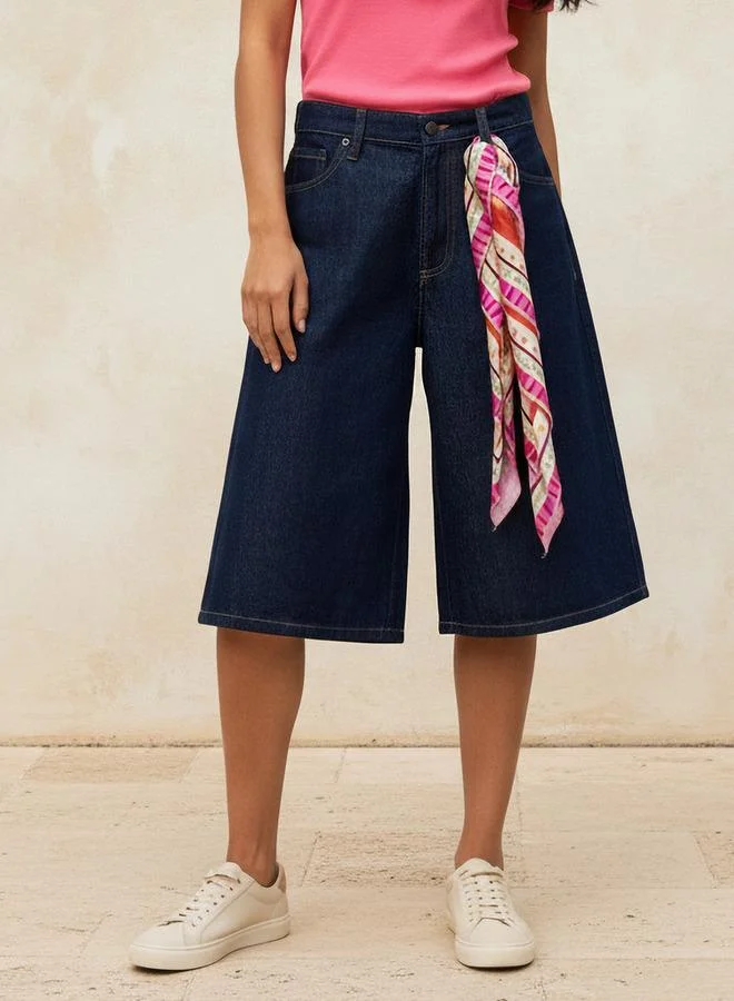 Splash FAV Mid Rise Burmuda Cotton Shorts with Pockets