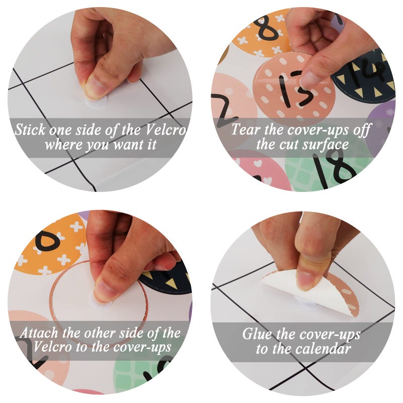 Tevxj Colorful Calendar Bulletin Board Set Calendar Seasons Weather Chart CTP Bulletin Board and Classroom Decoration with Seasons, Weather, and Days of The Week Chart, Back to School Decorations - Image 5