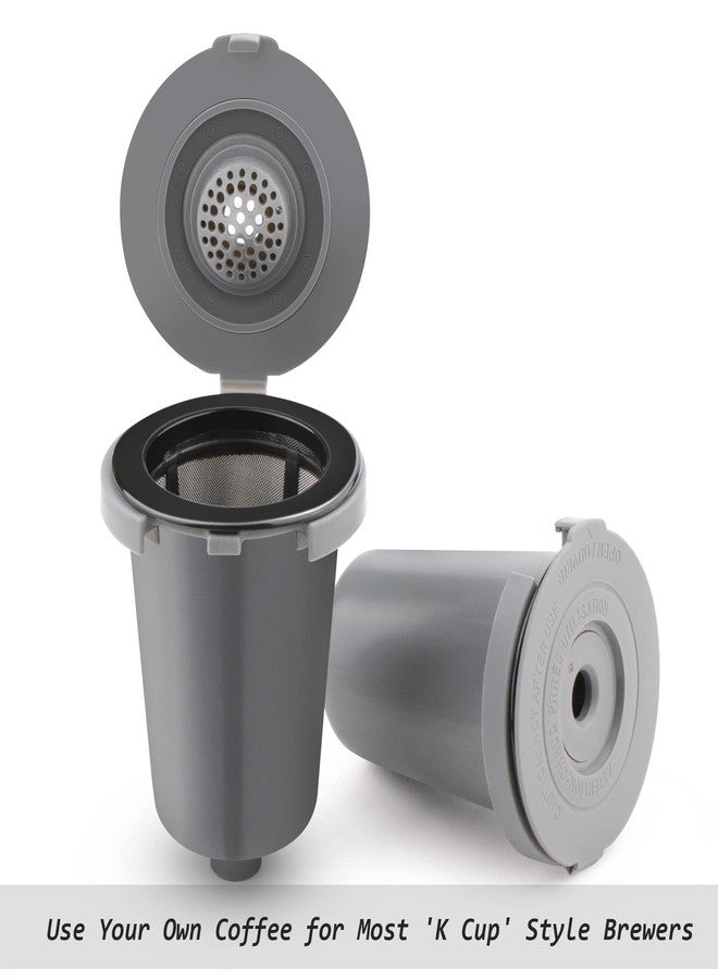 FIRJOY Reusable Filter Cup for Cuisinart, Gray (2 Pack) - Image 4