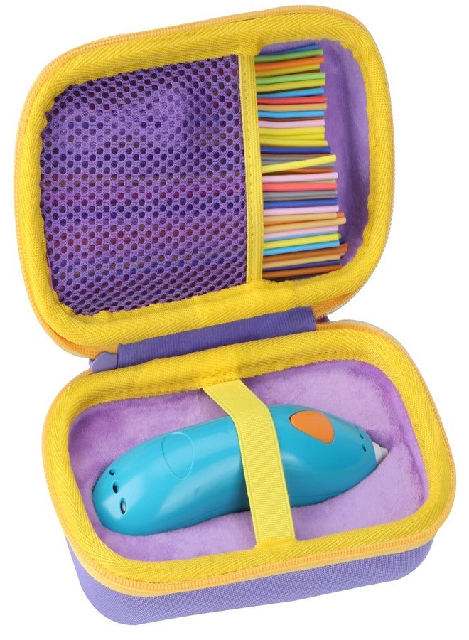 Peyyargo Storage Case Compatible with 3Doodler Start+ Essentials 3D Pen (Lilac + Yellow) - Image 1