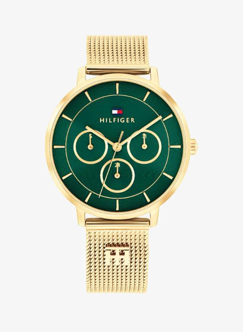 Ionic Plated Thin Gold Steel Quartz Multi Watch