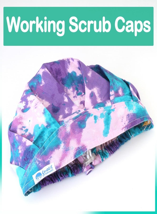 GUOER Scrub Cap Working Hat Bouffant Cap One Size (N24F01M - Image 3